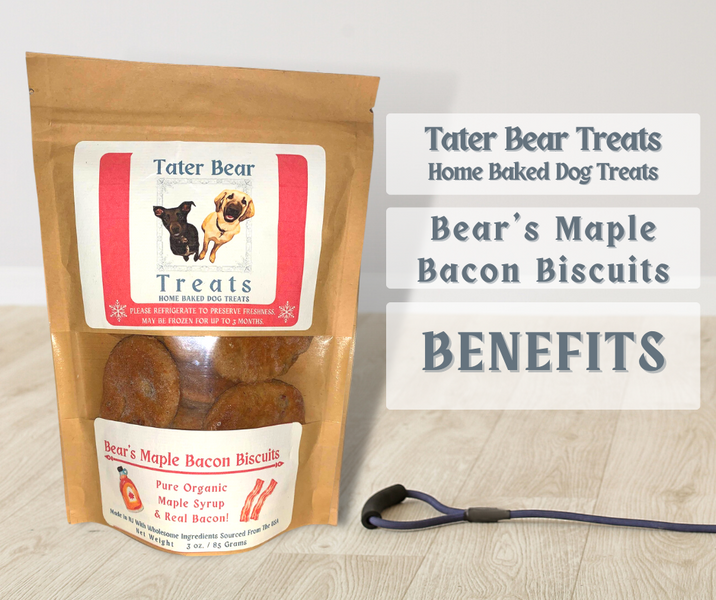 Wholesome Delights for Your Canine Friend: Exploring the Benefits of Bear's Maple Bacon Biscuits' Ingredients