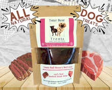 Load image into Gallery viewer, Cousin Bull-Moose’s Beef Jerky -  All Natural Home Baked Dog Treats