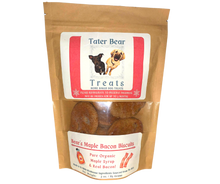 Load image into Gallery viewer, Bear&#39;s Maple Bacon Biscuits -  All Natural Home Baked Dog Treats
