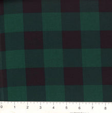 Load image into Gallery viewer, Buffalo Plaid Green Tie On Bandana