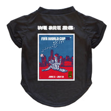Load image into Gallery viewer, 2026 FIFA World Cup Host City Pet T-Shirt: New York/New Jersey / XL