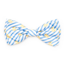 Load image into Gallery viewer, Stripe Rubber Duck Bow Tie
