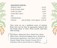 Load image into Gallery viewer, Cousin Razia's Maple Pumpkin Snaps -  All Natural Home Baked Dog Treats