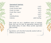 Load image into Gallery viewer, Cousin Bull-Moose’s Beef Jerky -  All Natural Home Baked Dog Treats