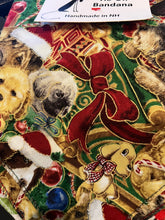Load image into Gallery viewer, Christmas Dogs Tie-On Dog Bandana