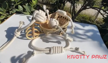 Load image into Gallery viewer, Natural White Cotton Rope Tugs