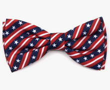 Load image into Gallery viewer, Bias Stars and Stripes Bow Tie (Dog or Cat)