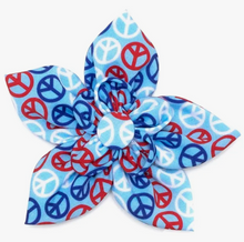 Load image into Gallery viewer, Red, White, and Blue Peace Flower