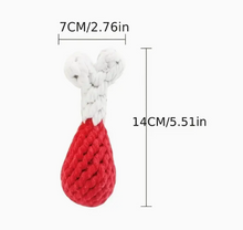 Load image into Gallery viewer, Pet Chew Toys Cotton Rope (Chicken Leg)
