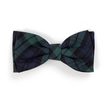 Load image into Gallery viewer, Black Watch Plaid Bow Tie