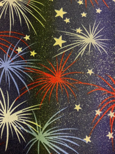 Load image into Gallery viewer, Patriotic Tie-On Dog Bandana (Fireworks)