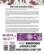 Load image into Gallery viewer, Steam Punk Silkscreen Stencil - Dixie Belle Paint Company