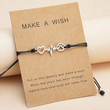 Load image into Gallery viewer, Bracelet Heart &amp; Paw Silver
