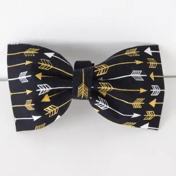 Black Arrows Dog Bow Tie