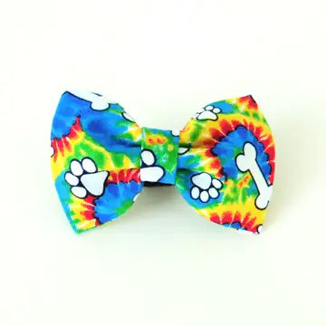 Tie Dye Dog Bow Tie