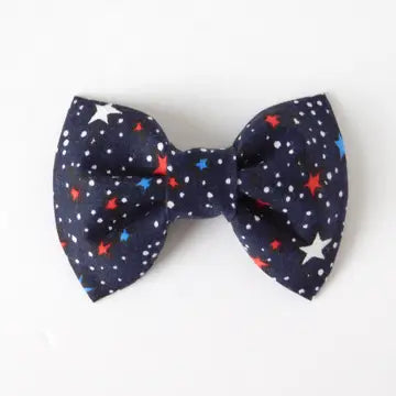 Blue Stars Dog Bow Tie