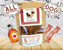 Load image into Gallery viewer, Bear&#39;s Maple Bacon Biscuits -  All Natural Home Baked Dog Treats
