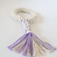 Load image into Gallery viewer, Small Dog/Puppy Macrame Tug Ring
