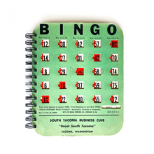Load image into Gallery viewer, Vintage Bingo Card Notebook - Bingo Notebook
