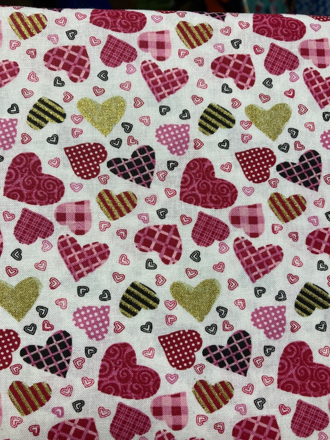 Valentine's Day Hearts Tie-On Dog Bandana