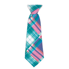 Load image into Gallery viewer, Turq Multi Patch Madras Neck Tie
