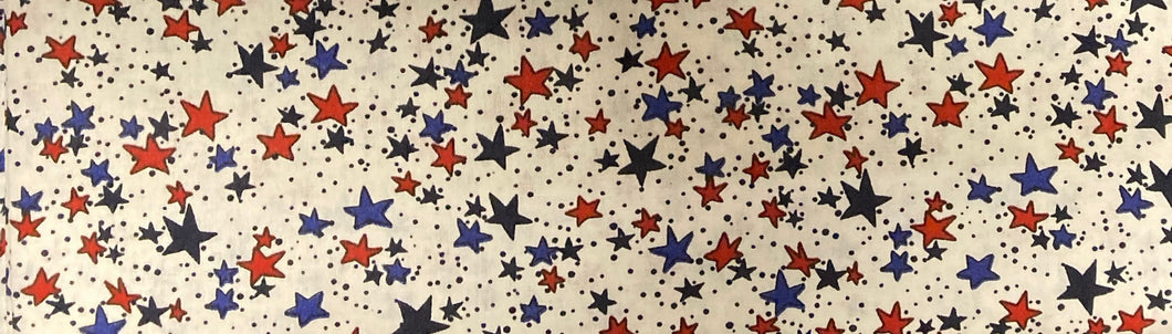 White Stars Tie-On Dog Bandana