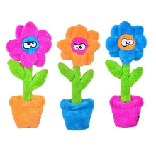 Load image into Gallery viewer, Duraplush Unstuffed Potted Flowers Dog Toy
