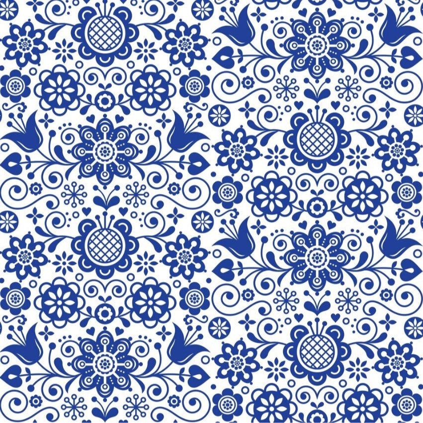 Blue Glass Ornate Decoupage Paper - Dixie Belle