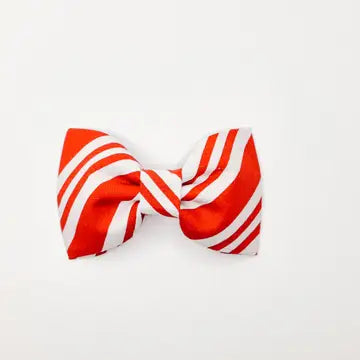 Candy Cane Stripe Dog Bow Tie