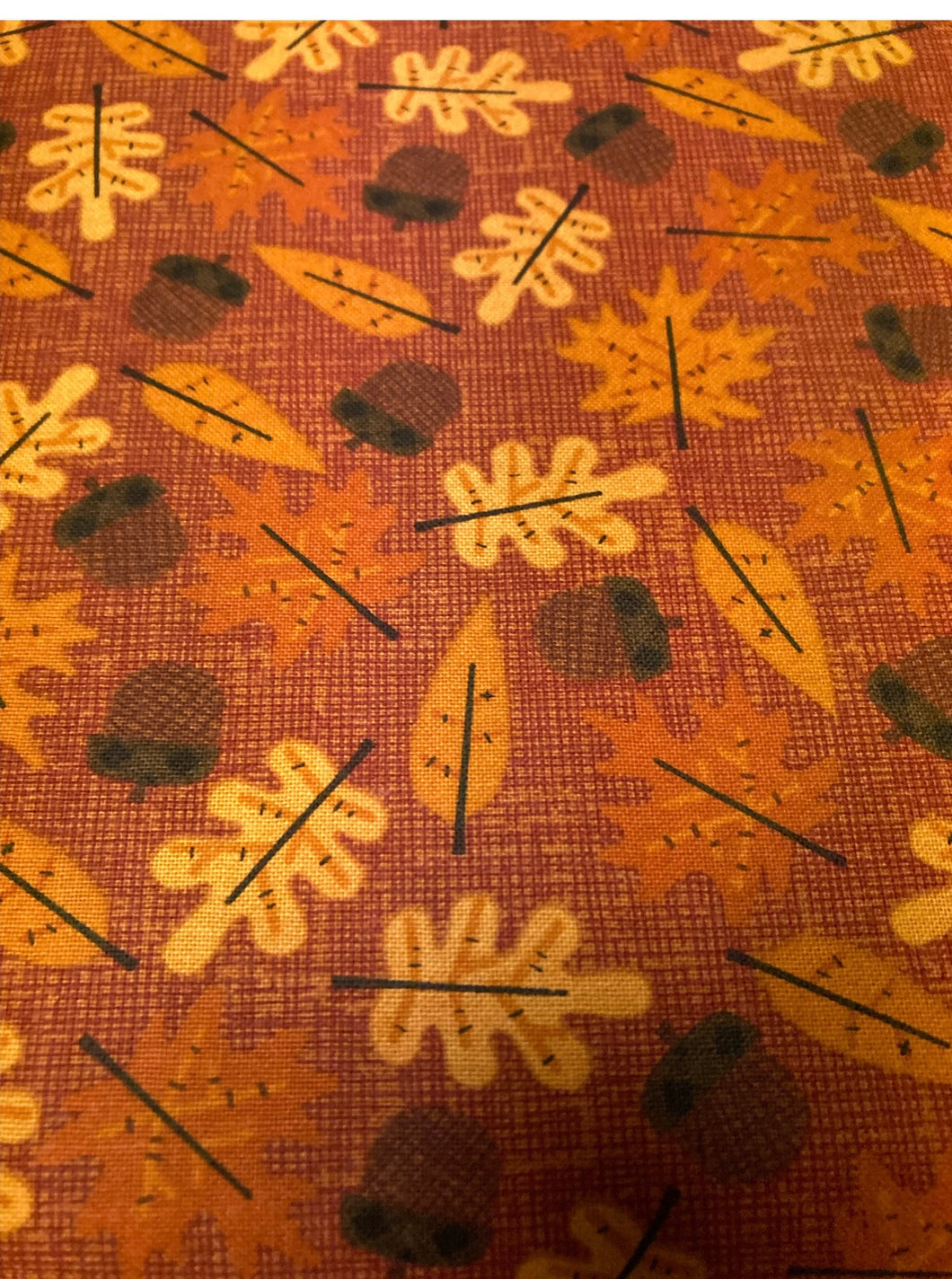 Orange Acorns & Leaves