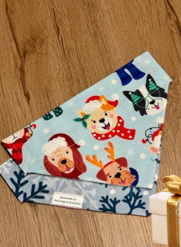 Snow Dogs Reversible Collar Bandana