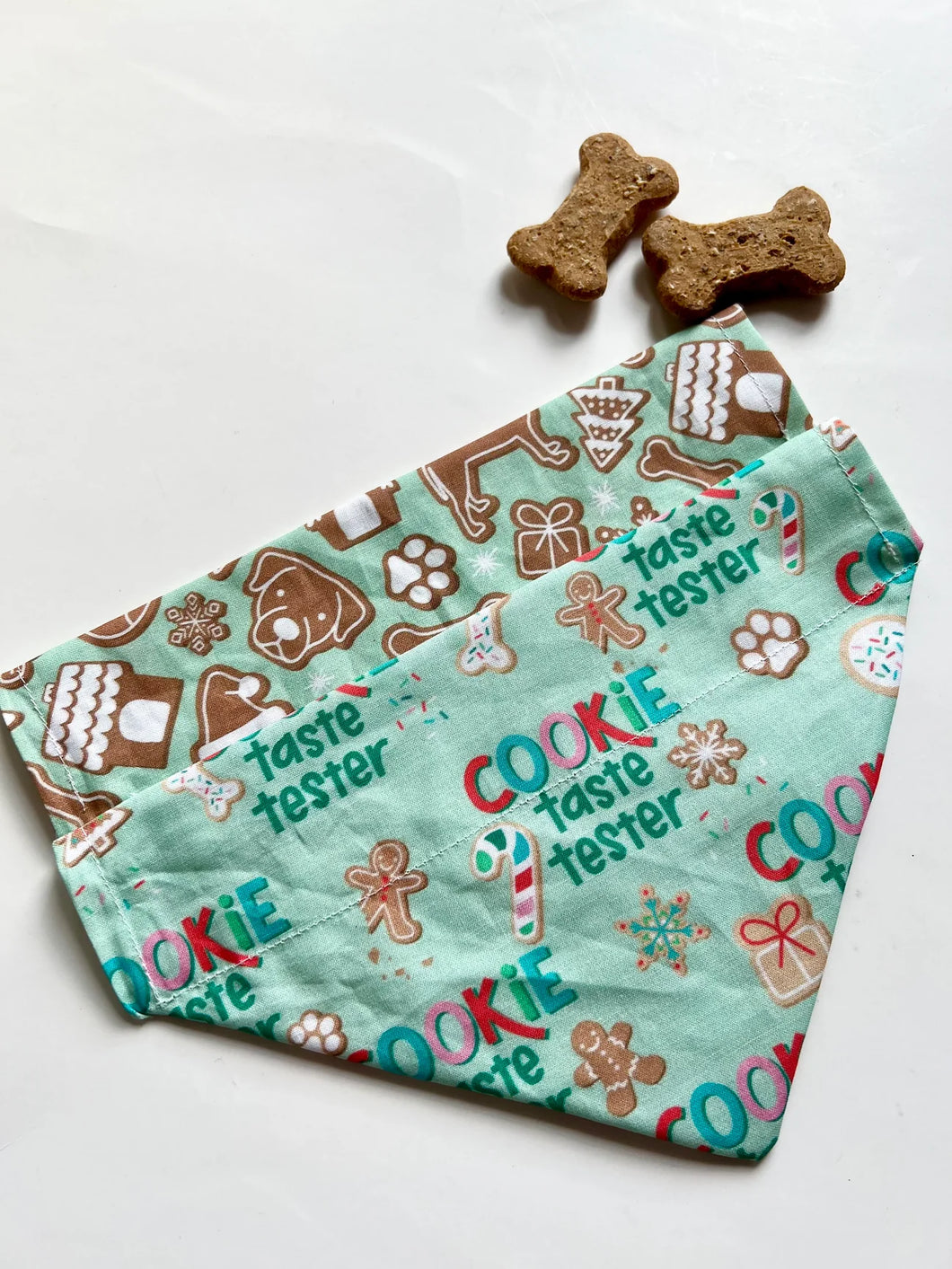 Santa's Cookies Reversible Collar Bandana
