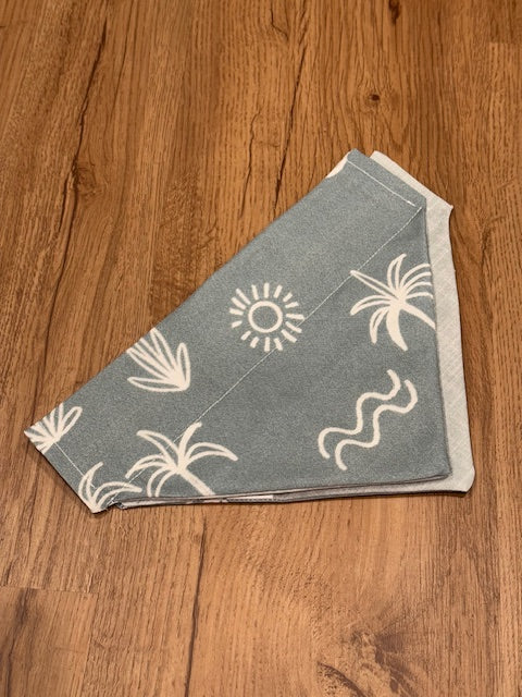 Paws and Palms Reversible Collar Bandana