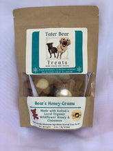 Load image into Gallery viewer, Bear’s Honey-Grams -  All Natural Home Baked Dog Treats
