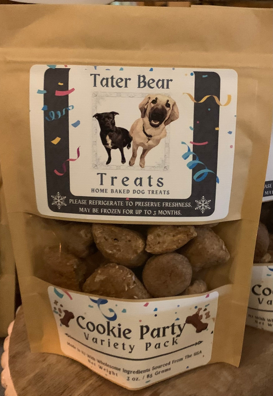 Cookie Party-  All Natural Home Baked Dog Treats