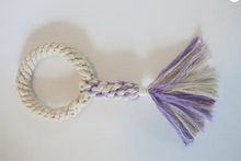 Load image into Gallery viewer, Small Dog/Puppy Macrame Tug Ring
