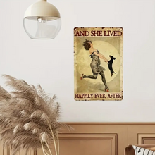 Load image into Gallery viewer, Vintage Iron Metal Sign Dog Lovers (And She Lived)
