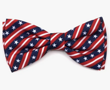 Load image into Gallery viewer, Bias Stars and Stripes Bow Tie (Dog or Cat)
