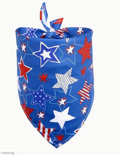 Independence Day Pet Bibs Adjustable (Navy Blue)