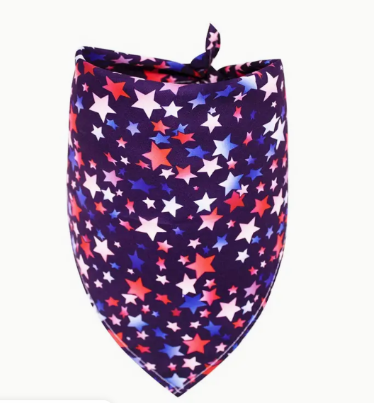 Independence Day Pet Bibs Adjustable (Deep Sky Blue)