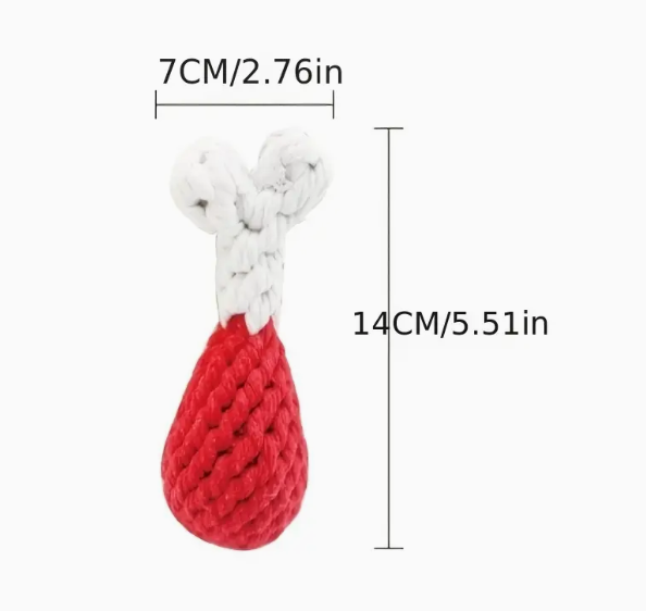 Pet Chew Toys Cotton Rope (Chicken Leg)