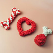 Load image into Gallery viewer, Pet Chew Toys Cotton Rope (Red Heart)

