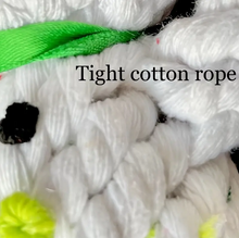 Load image into Gallery viewer, Candy Cane and Snowman Dog Toy
