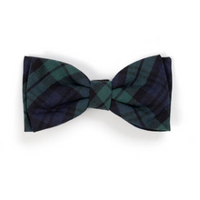 Load image into Gallery viewer, Black Watch Plaid Bow Tie
