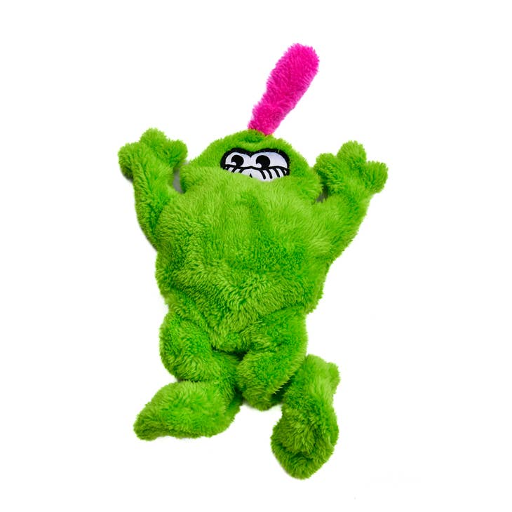 Duraplush Frog Dog Toy with Springy Legs