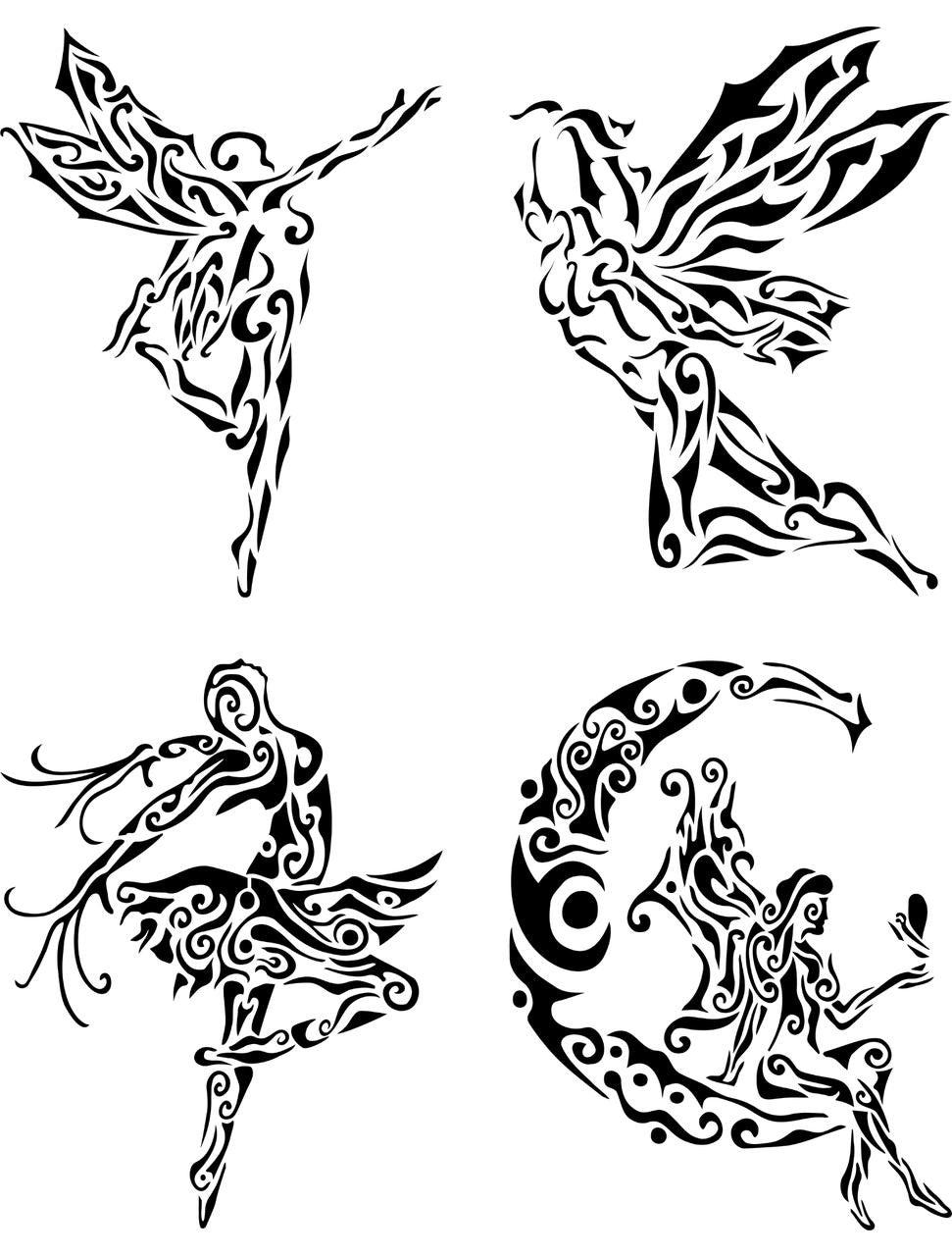 Fairies Stencil - Dixie Belle Paint Company