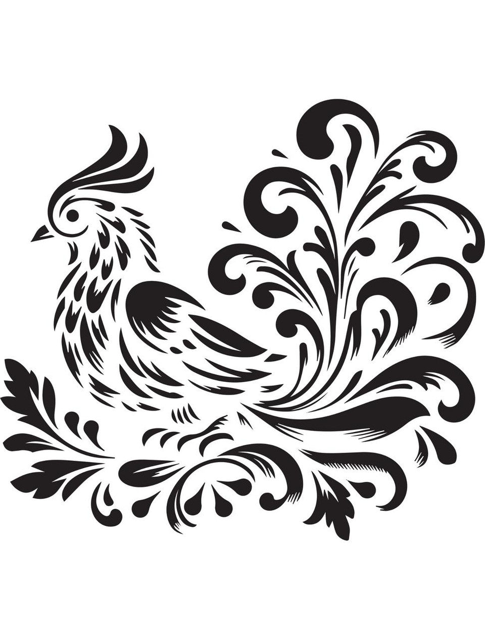 Grand Garden Pheasant - Stencil