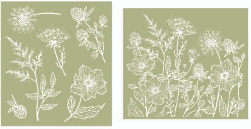 Wildflowers - Silkscreen Stencil - Dixie Belle Paint Company