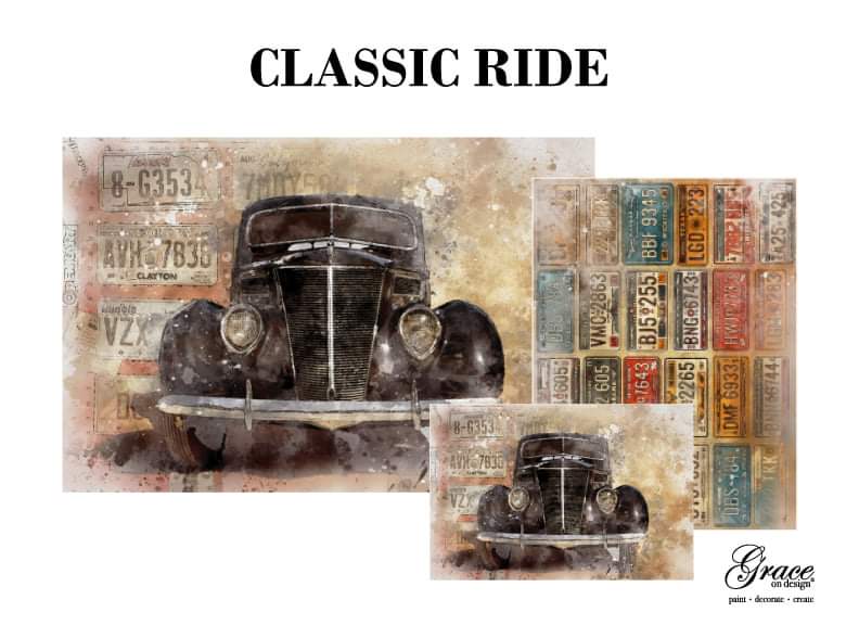Classic RideDecoupage Pack