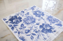 Load image into Gallery viewer, Blue Sketched Flowers Decoupage Paper - Dixie Belle
